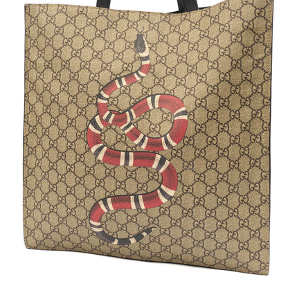 Gucci Tote Tote in GG Supreme, Leather — Side View