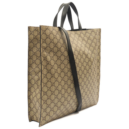 Gucci Tote Tote in GG Supreme, Leather — Back View