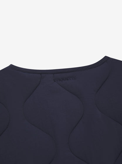Etiquette Liner Vest 'Navy' — Navy — Size S — Lifestyle View
