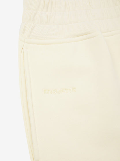 Etiquette Core Short 'Buttermilk' — Buttermilk — Size S — Top View