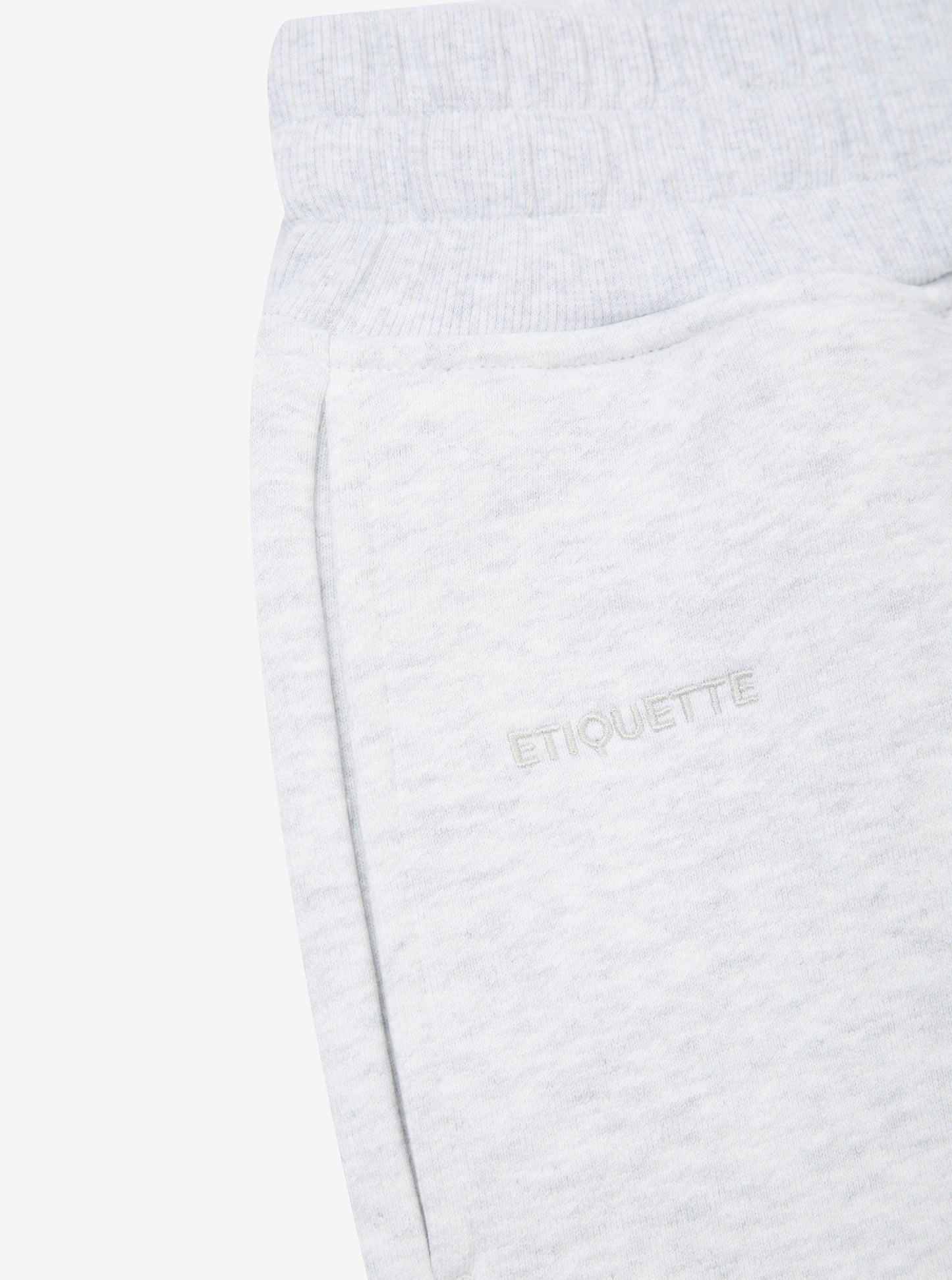 Etiquette Core Short 'Light Grey' — Light Grey Heather — Size S — Back View