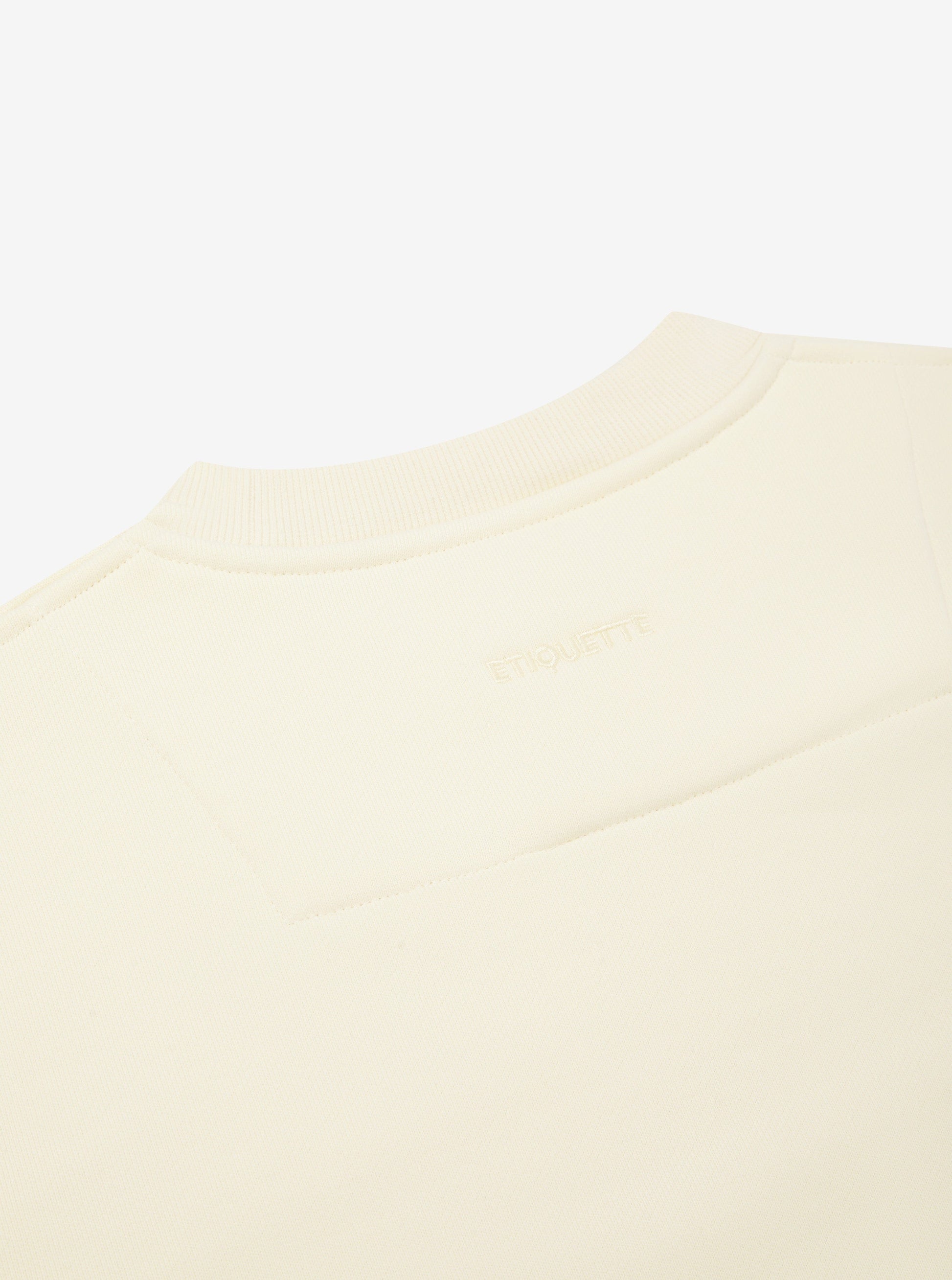 Etiquette Core Crew 'Buttermilk' — Buttermilk — Size S — Lifestyle View