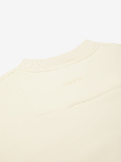 Etiquette Core Crew 'Buttermilk' — Buttermilk — Size S — Lifestyle View