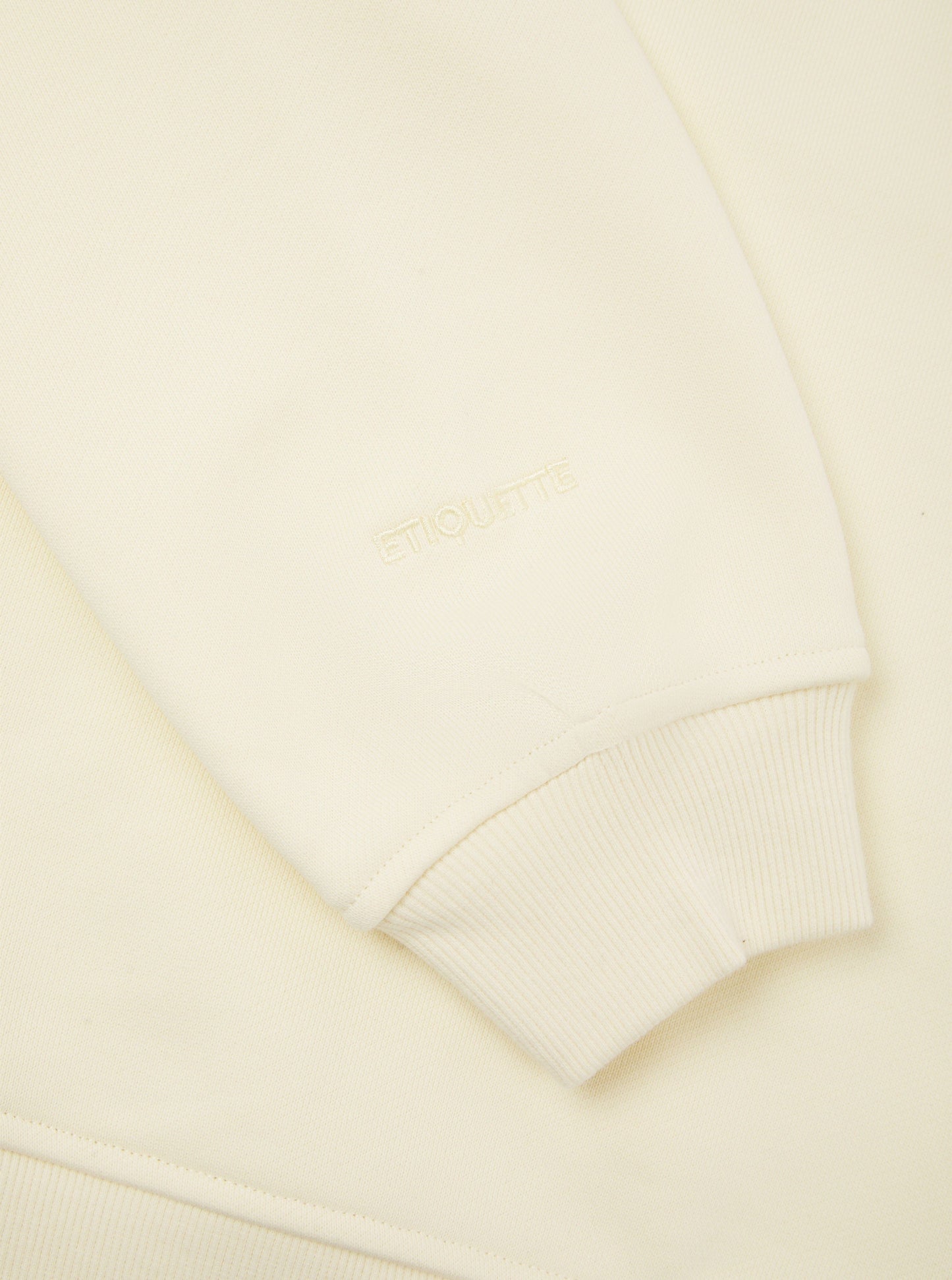 Etiquette Core Crew 'Buttermilk' — Buttermilk — Size S — Detail View