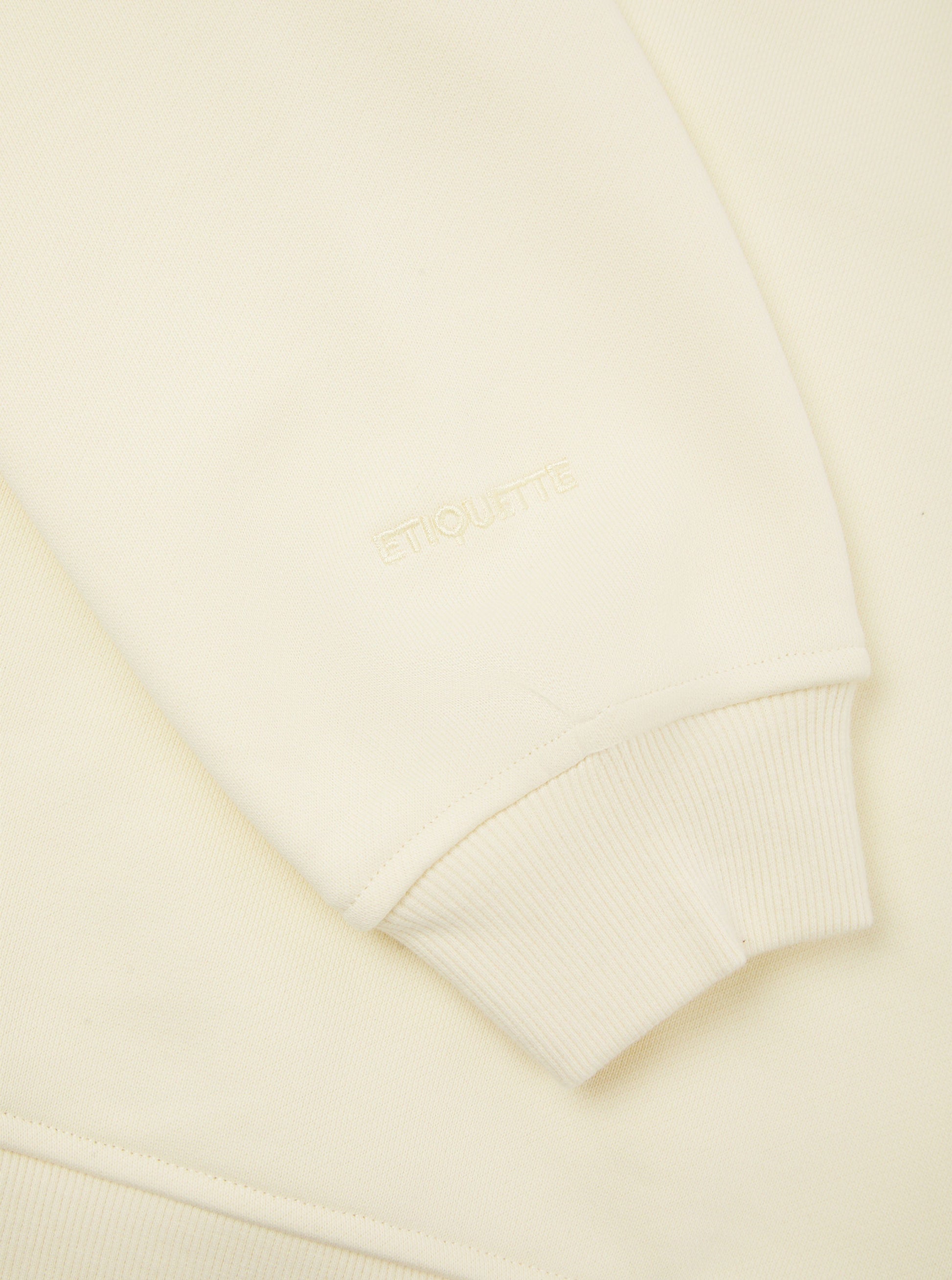 Etiquette Core Crew 'Buttermilk' — Buttermilk — Size S — Detail View