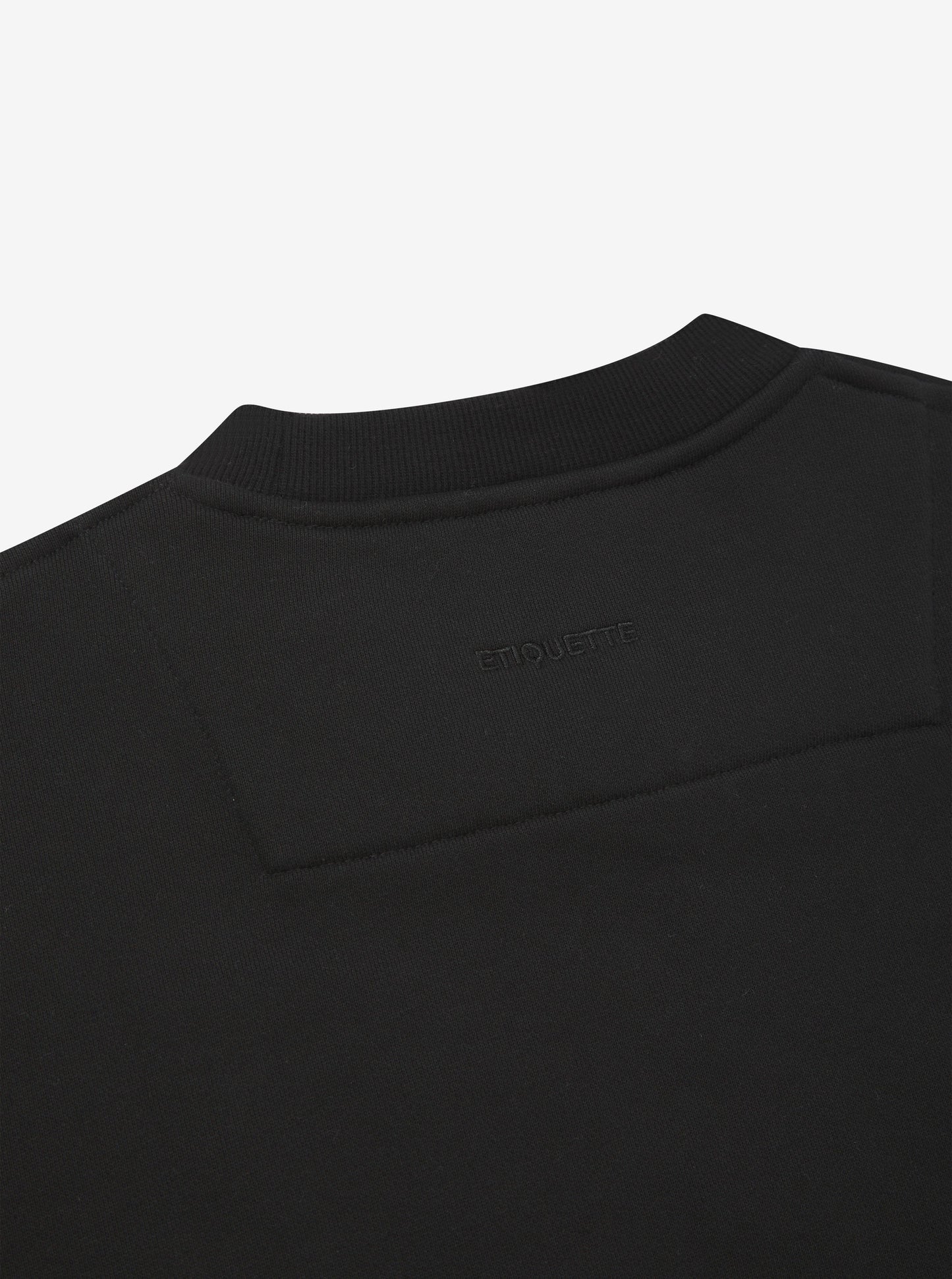 Etiquette Core Crew 'Black' — Black — Size S — Lifestyle View