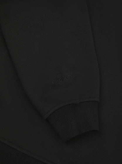 Etiquette Core Crew 'Black' — Black — Size S — Detail View