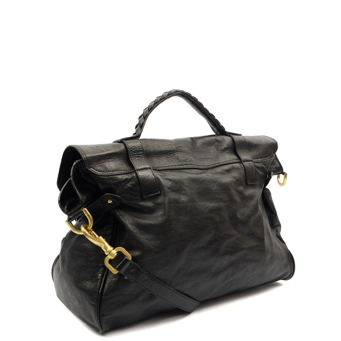 Mulberry Satchel Oversized Alexa in Black, Leather — Alternate View 8