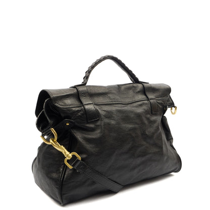 Mulberry Satchel Oversized Alexa in Black, Leather — Alternate View 8