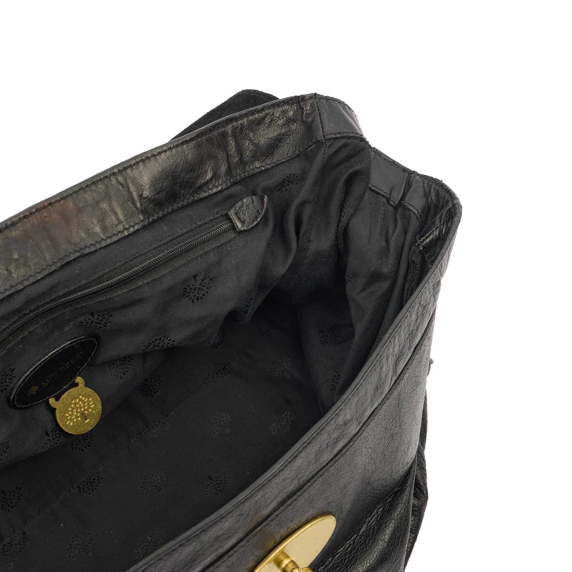 Mulberry Satchel Oversized Alexa in Black, Leather — Alternate View 11