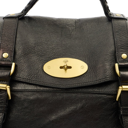 Mulberry Satchel Oversized Alexa in Black, Leather — Alternate View 12