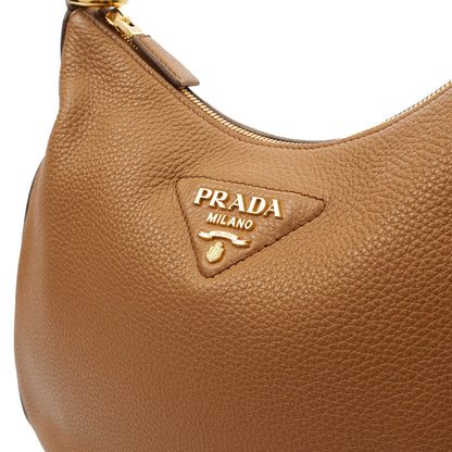 Prada Cross Body Shoulder Bag in Brown, Leather — Lifestyle View