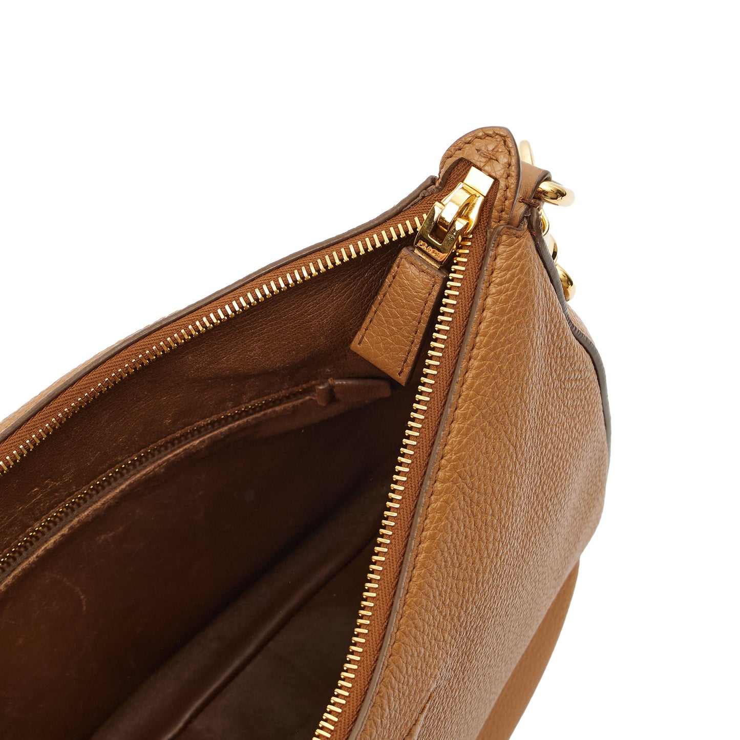 Prada Cross Body Shoulder Bag in Brown, Leather — Alternate View 11
