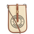 Burberry Cross Body 55s Phone Case in White, Fabric — Front View