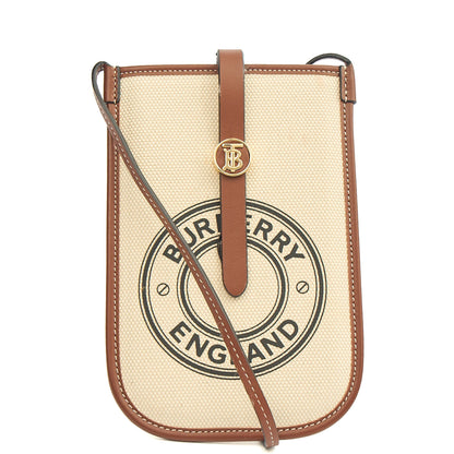 Burberry Cross Body 55s Phone Case in White, Fabric — Alternate View 13