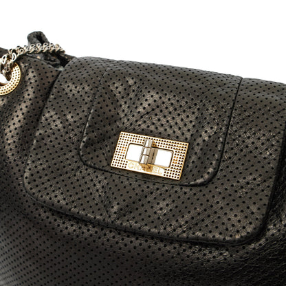 Chanel Shoulder Bag Drill Tote - Large in Black, Leather — Lifestyle View