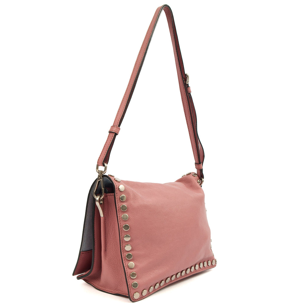 Prada Cross Body Buckle Tote  in Pink, Calfskin — Alternate View 10