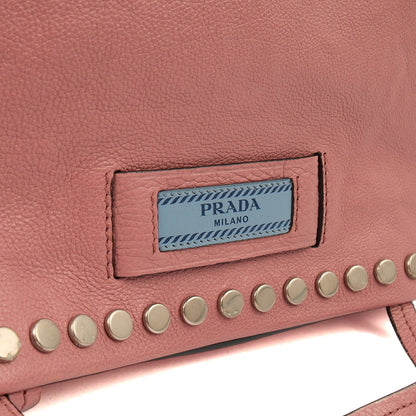 Prada Cross Body Buckle Tote  in Pink, Calfskin — Alternate View 9