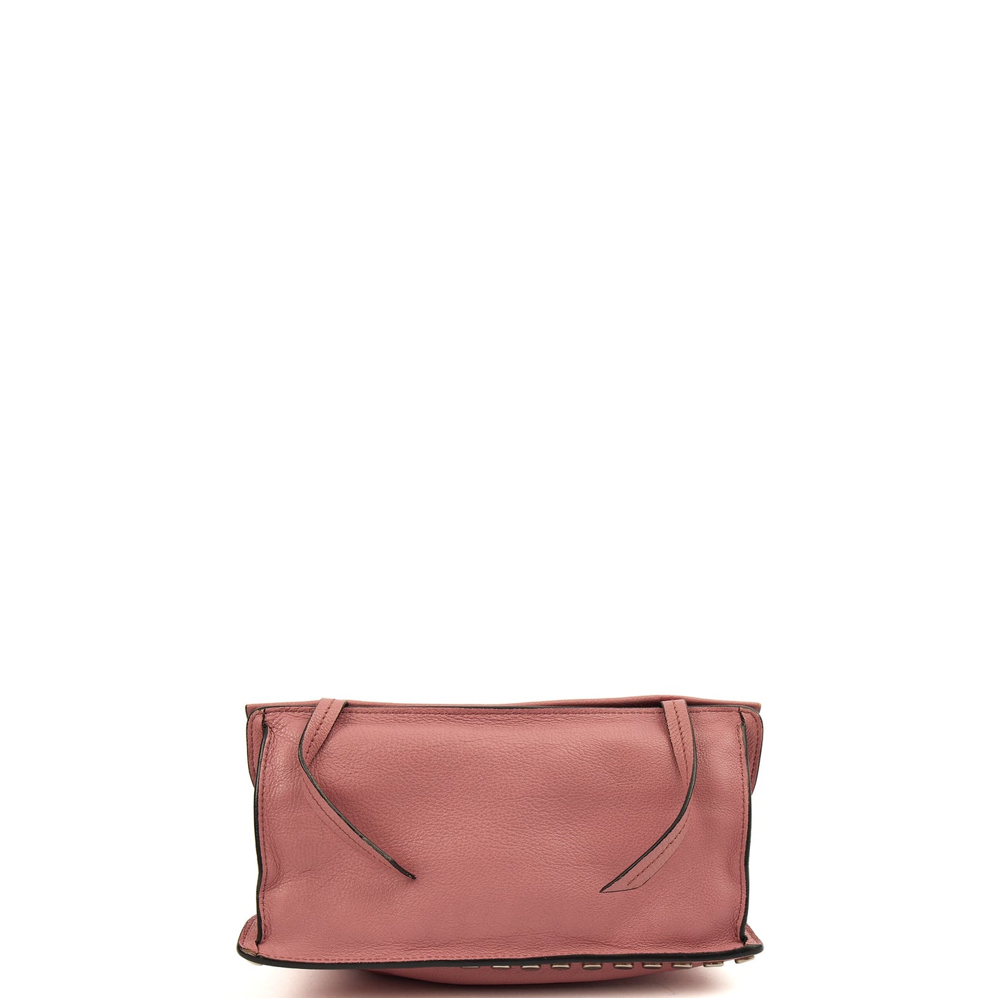 Prada Cross Body Buckle Tote  in Pink, Calfskin — Detail View
