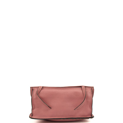 Prada Cross Body Buckle Tote  in Pink, Calfskin — Detail View