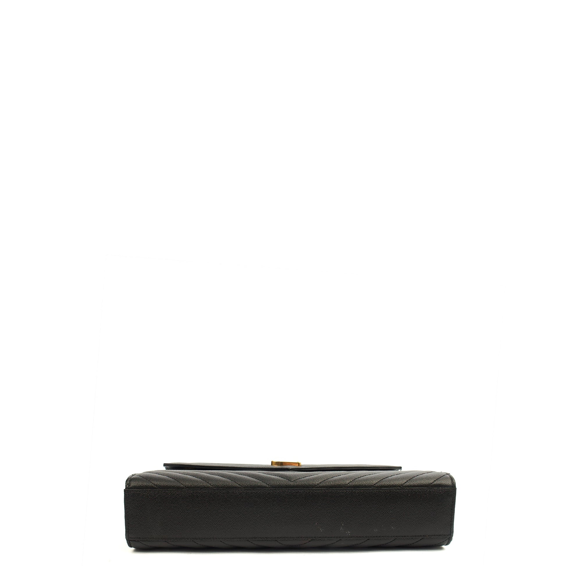 Saint Laurent Shoulder Bag Envelope - Large in Black, Leather — Alternate View 13