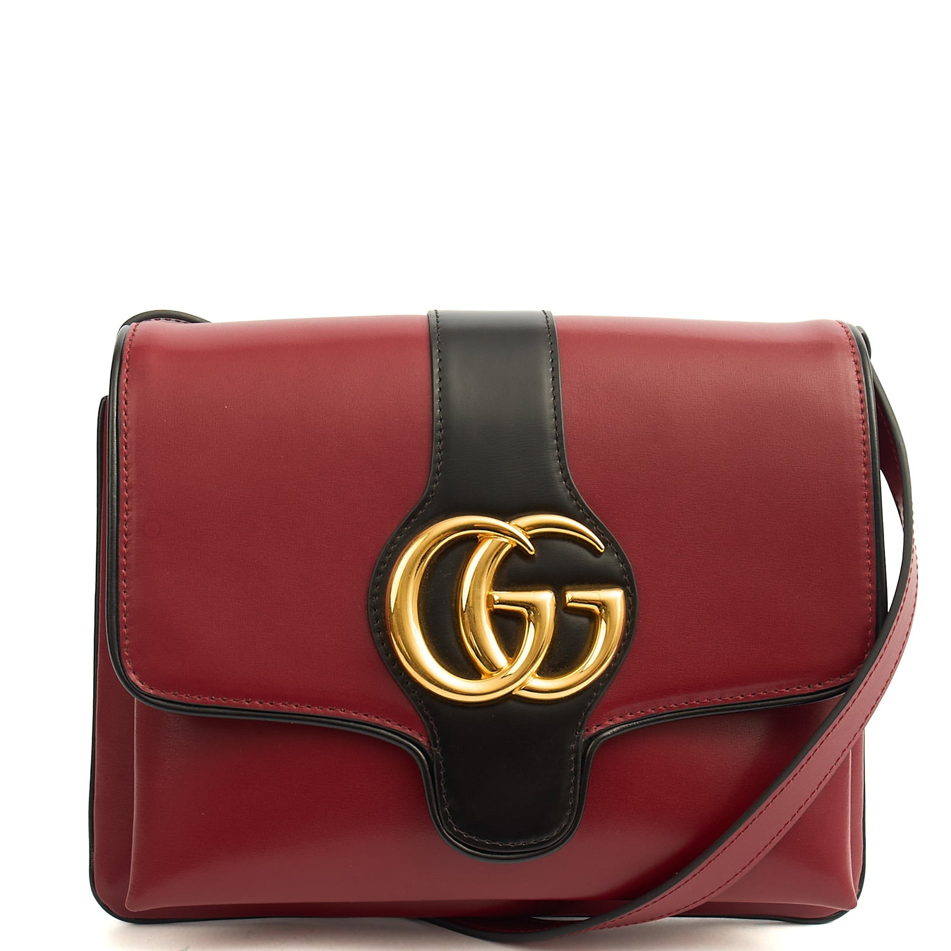 Gucci Cross Body Arli in Red, Leather — Front View