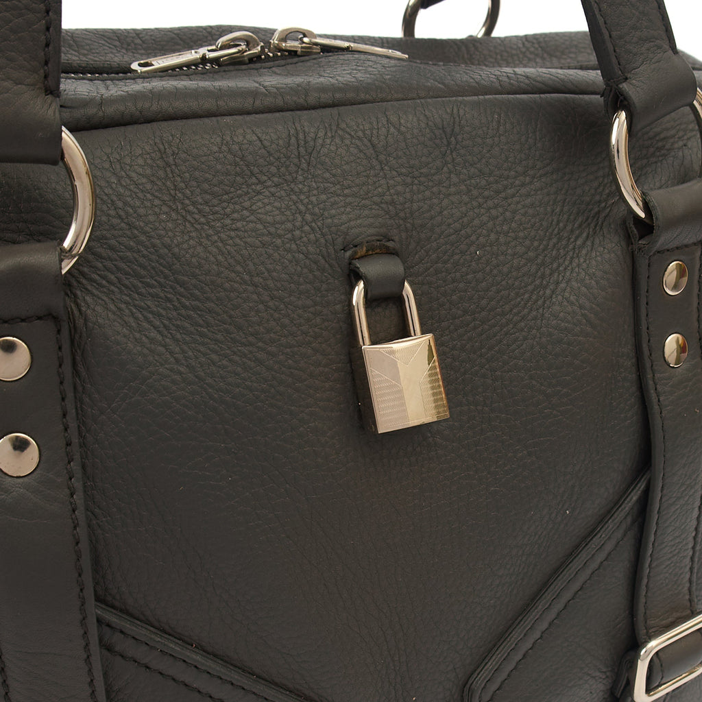 Saint Laurent Tote Tote in Dark Green, Calfskin Leather — Alternate View 12