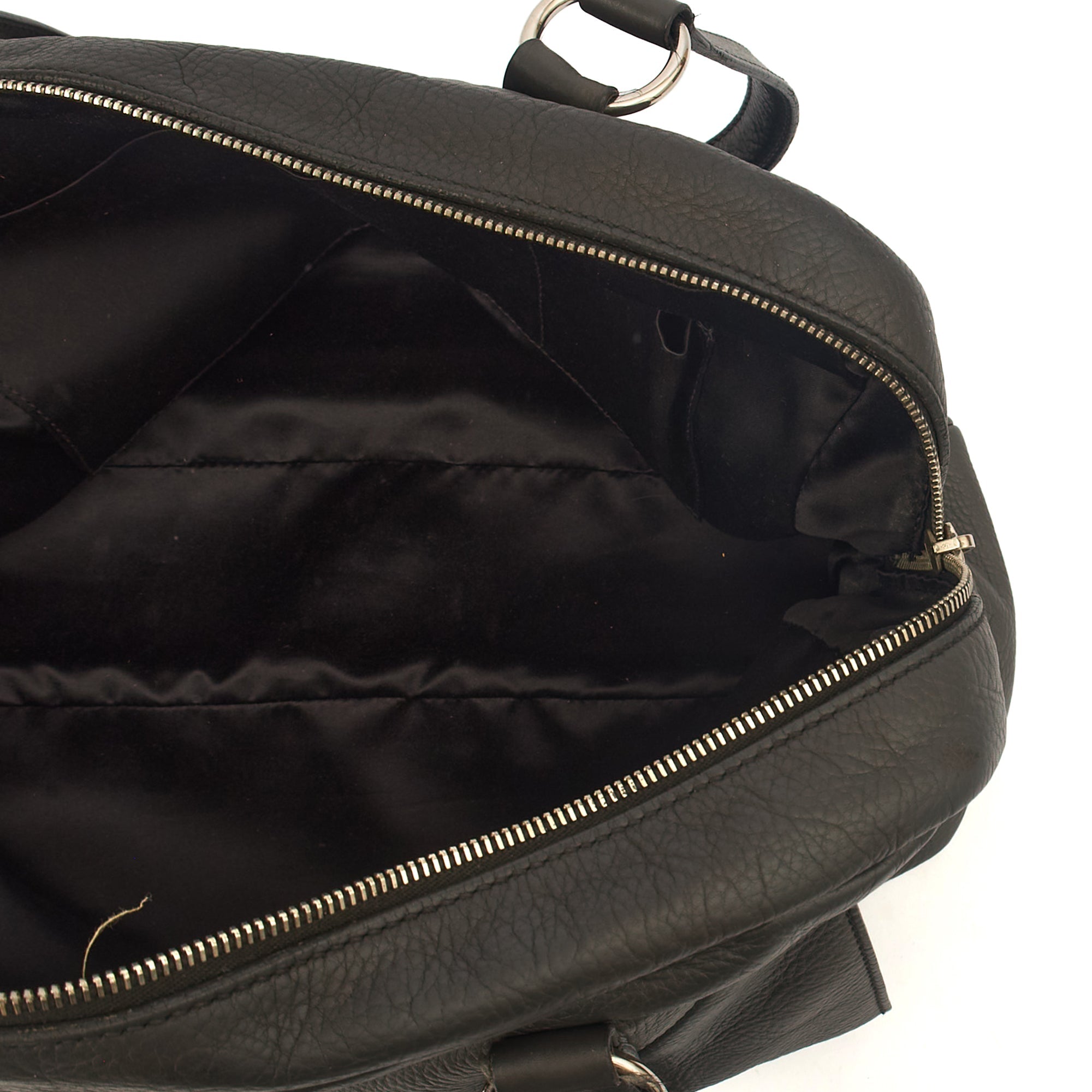 Saint Laurent Tote Tote in Dark Green, Calfskin Leather — Alternate View 17