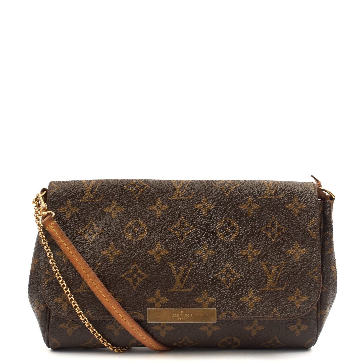 Louis Vuitton Cross Body Favorite MM in Monogram, Canvas — Front View