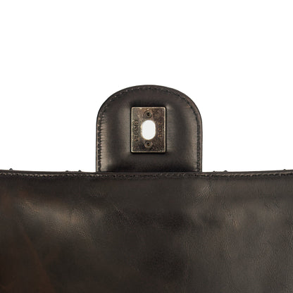 Chanel Shoulder Bag Flap Bag in Black, Glazed Calfskin — Alternate View 21