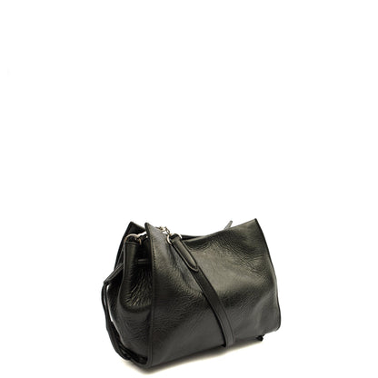 Mulberry Tote Iris - Small in Black, Calfskin Leather — Side View