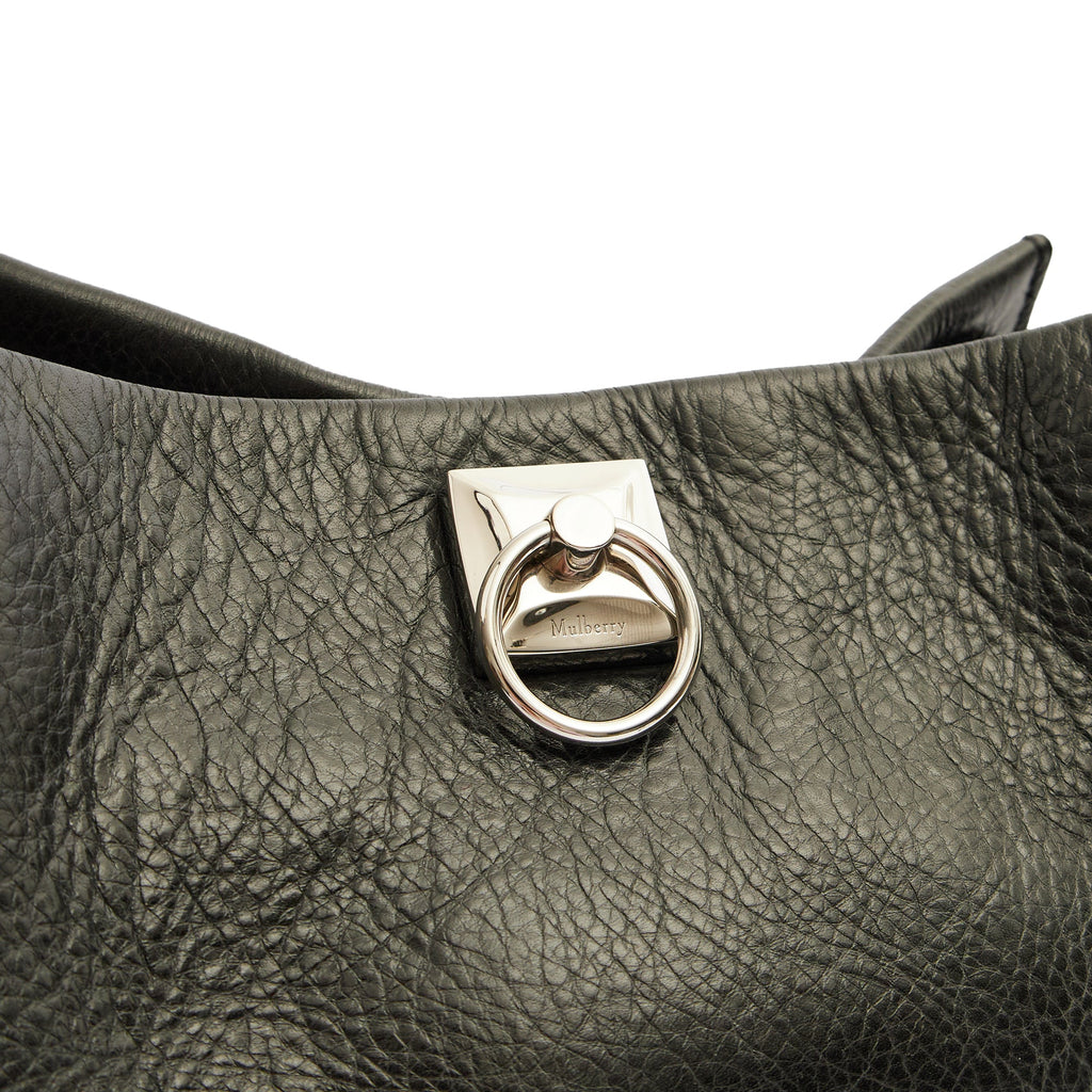 Mulberry Tote Iris - Small in Black, Calfskin Leather — Lifestyle View