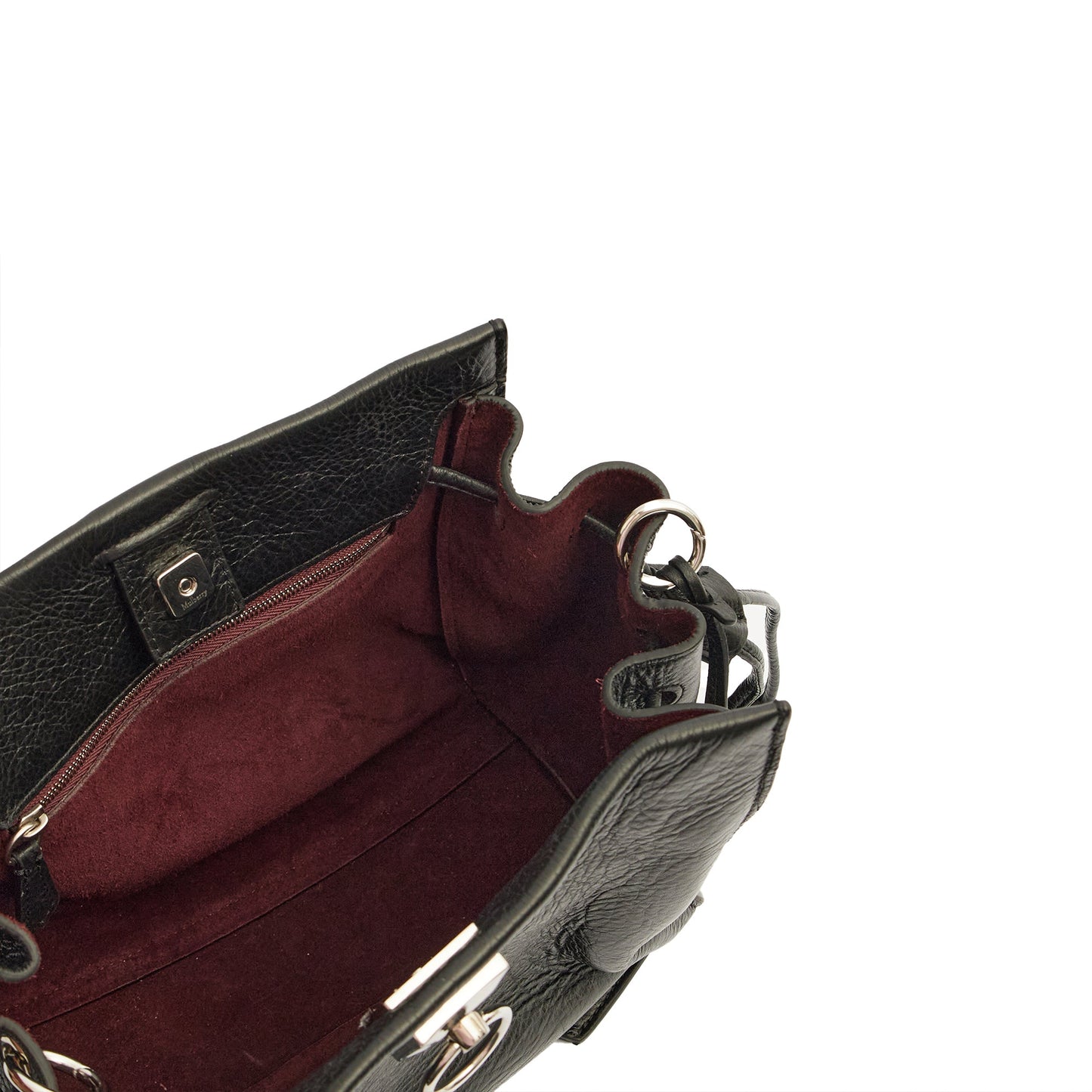Mulberry Tote Iris - Small in Black, Calfskin Leather — Alternate View 24