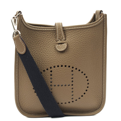 Hermes Evelyne 16 in Etoupe, Clemence Leather — Alternate View 12