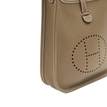 Hermes Evelyne 16 in Etoupe, Clemence Leather — Alternate View 29