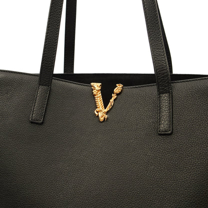 Versace Tote Virtus in Black, Leather — Alternate View 13