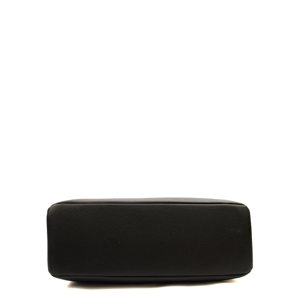 Versace Tote Virtus in Black, Leather — Top View