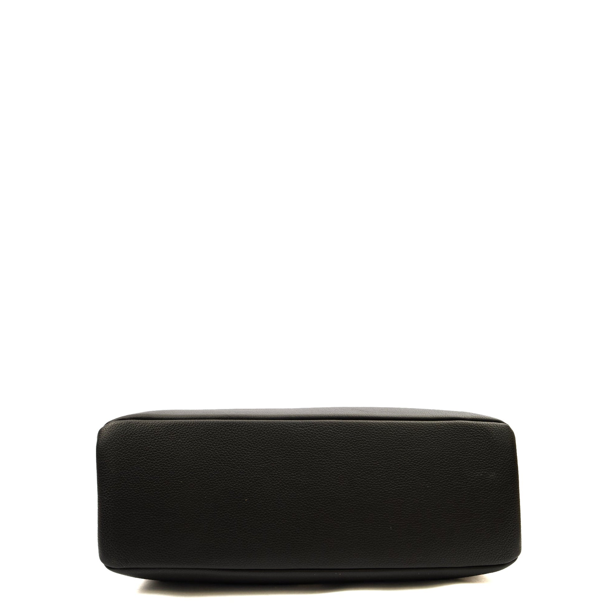 Versace Tote Virtus in Black, Leather — Top View