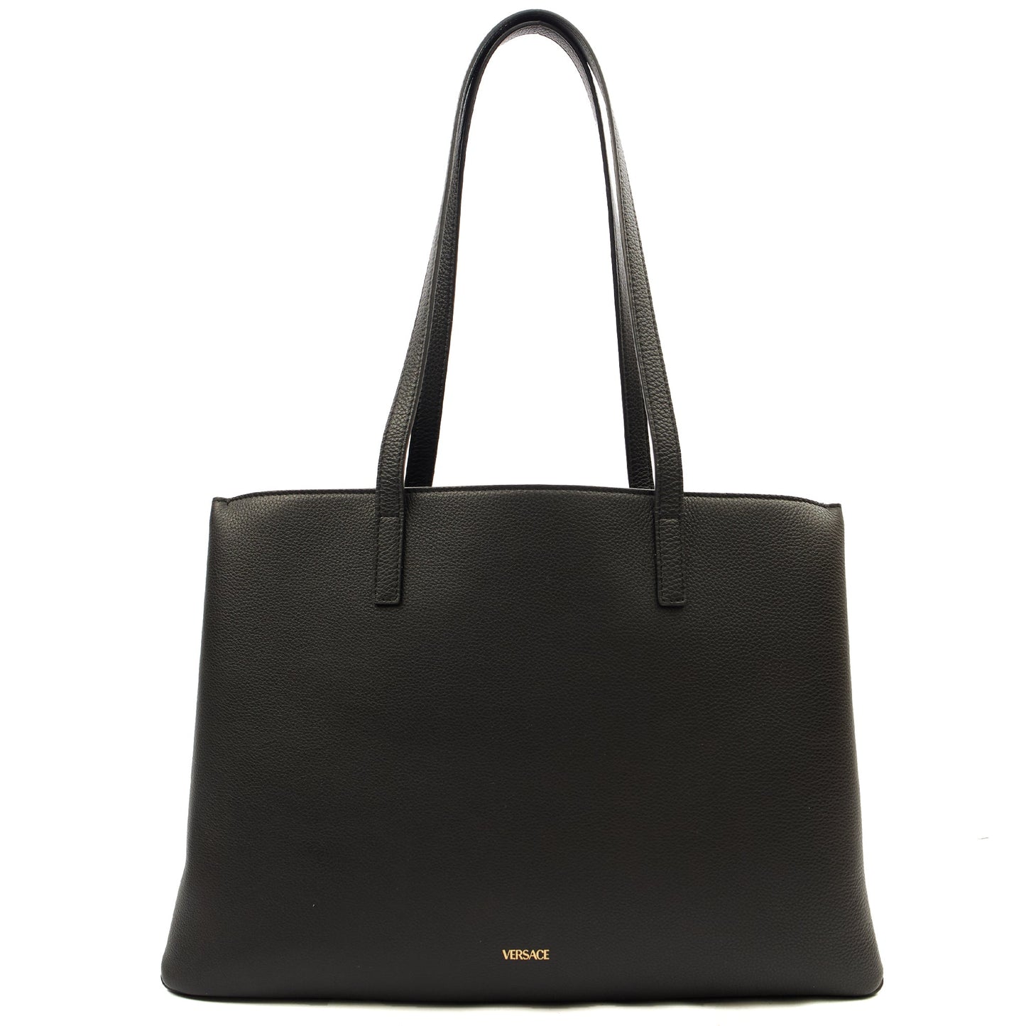 Versace Tote Virtus in Black, Leather — Alternate View 10