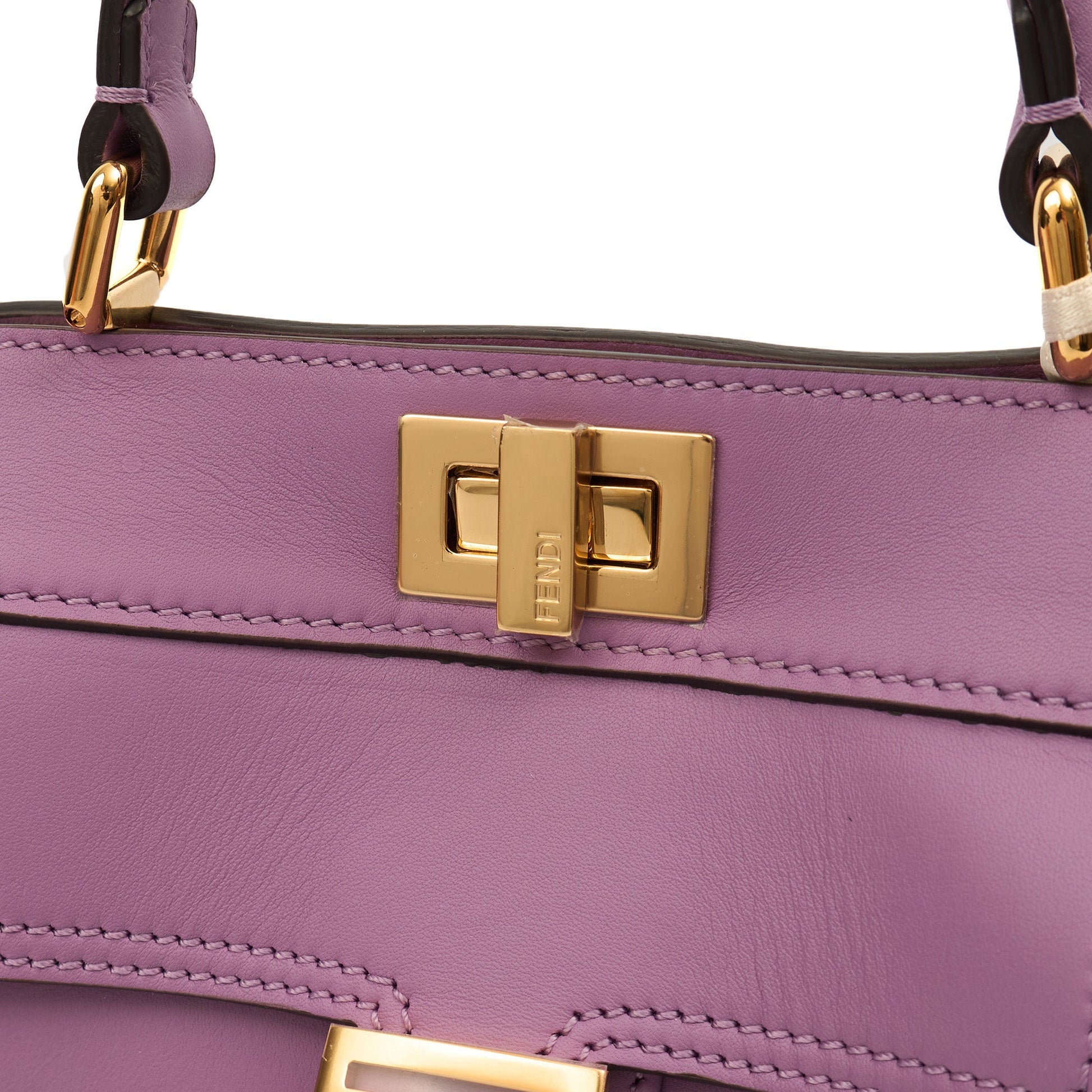 Fendi Cross Body Peekaboo Iseeu - Small in Purple, Leather — Side View