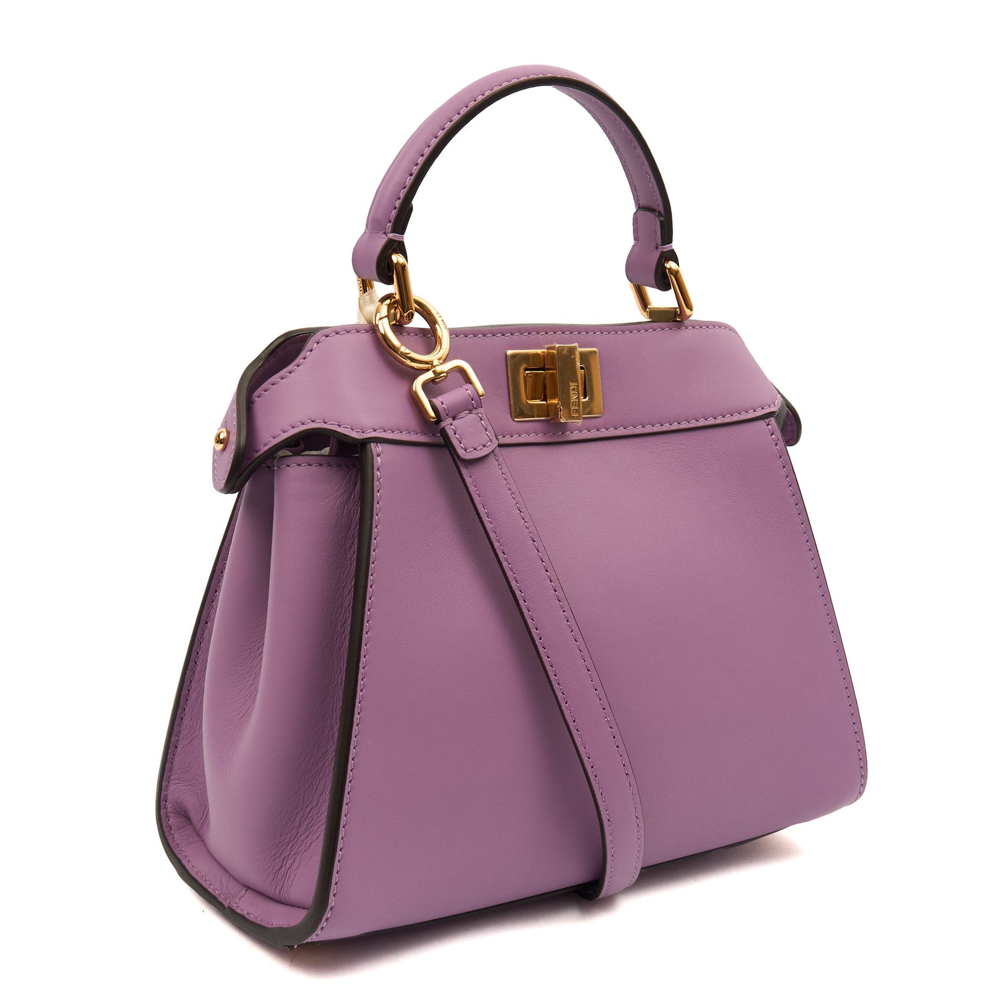 Fendi Cross Body Peekaboo Iseeu - Small in Purple, Leather — Alternate View 9
