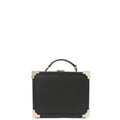 Aspinal of London Cross Body Trunk in Black, Leather — Front View
