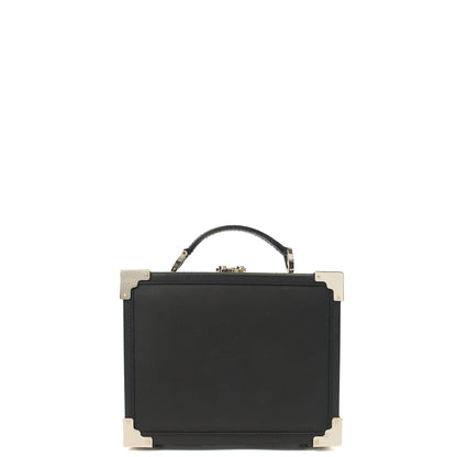 Aspinal of London Cross Body Trunk in Black, Leather — Alternate View 8