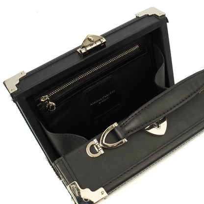 Aspinal of London Cross Body Trunk in Black, Leather — Alternate View 14