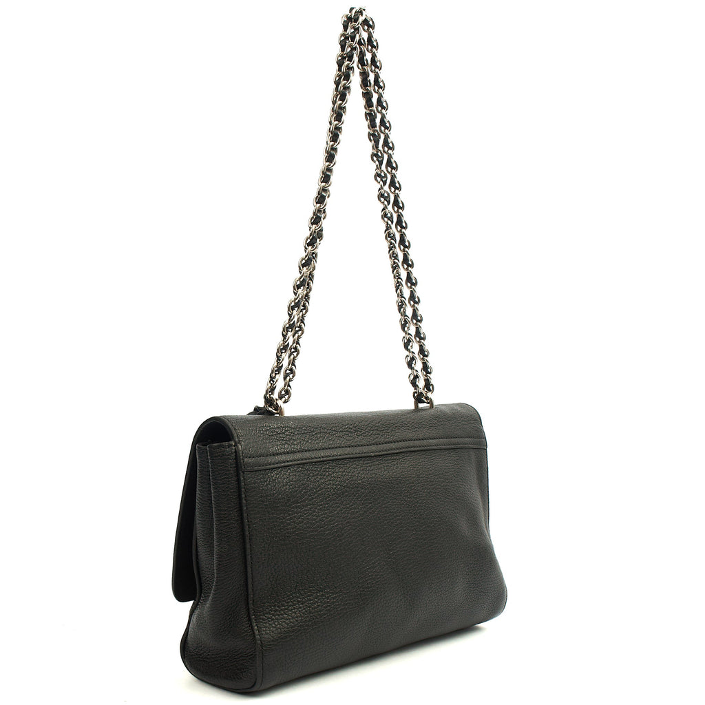 Mulberry Cross Body Lily - Large in Black, Leather — Side View