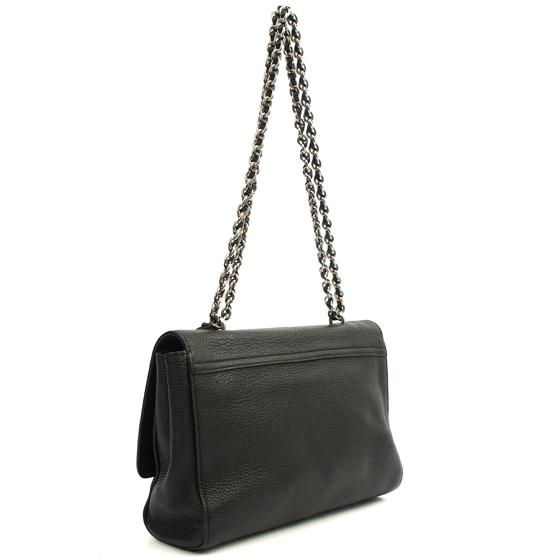 Mulberry Cross Body Lily - Large in Black, Leather — Side View