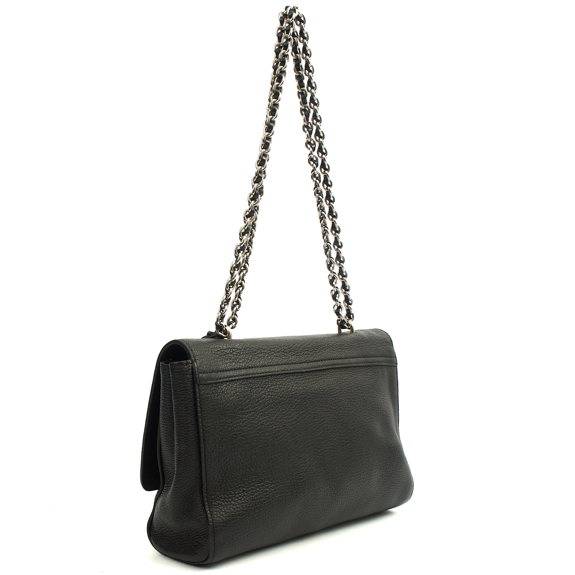 Mulberry Cross Body Lily - Large in Black, Leather — Side View
