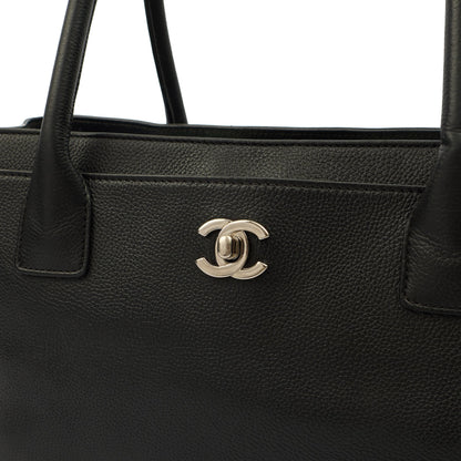 Chanel Tote Executive Shopper Tote in Black, Leather — Lifestyle View