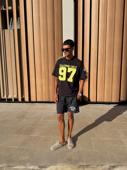 PLAYERS ONLY BLACK JERSEY TEE — XS — Side View