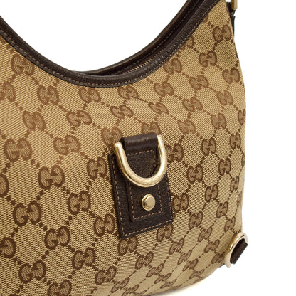 Gucci Shoulder Bag Abbey D-Ring Shoulder Bag in Brown, Fabric — Alternate View 7